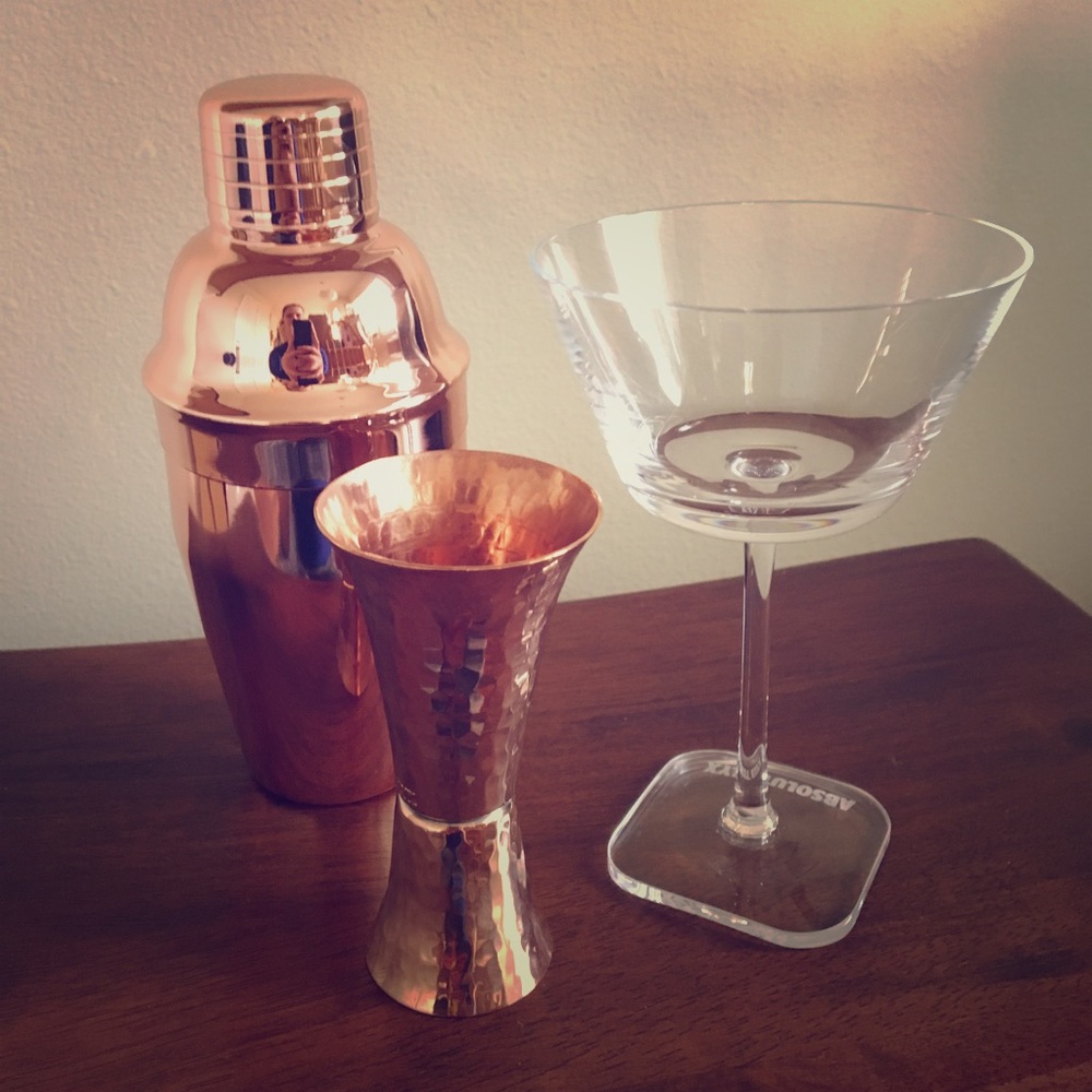 Copper Martini Shaker